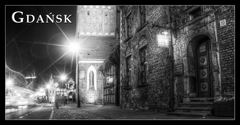 Gdansk pocztwki czarnio-biae, Black and White Postcards, Gdask
