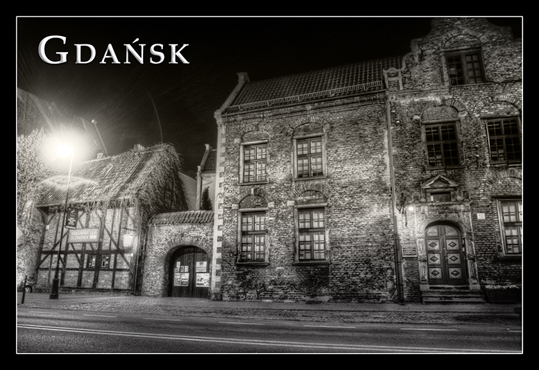 Gdansk pocztwki czarnio-biae, Black and White Postcards, Gdask