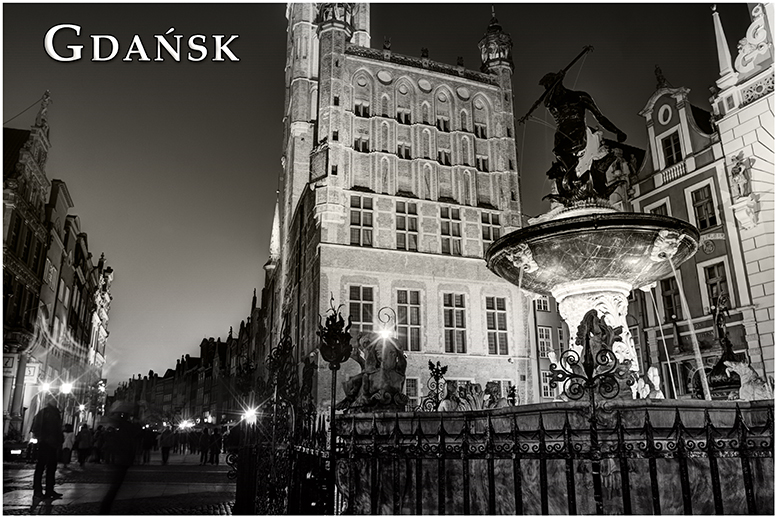 Gdansk pocztwki czarnio-biae, Black and White Postcards, Gdask