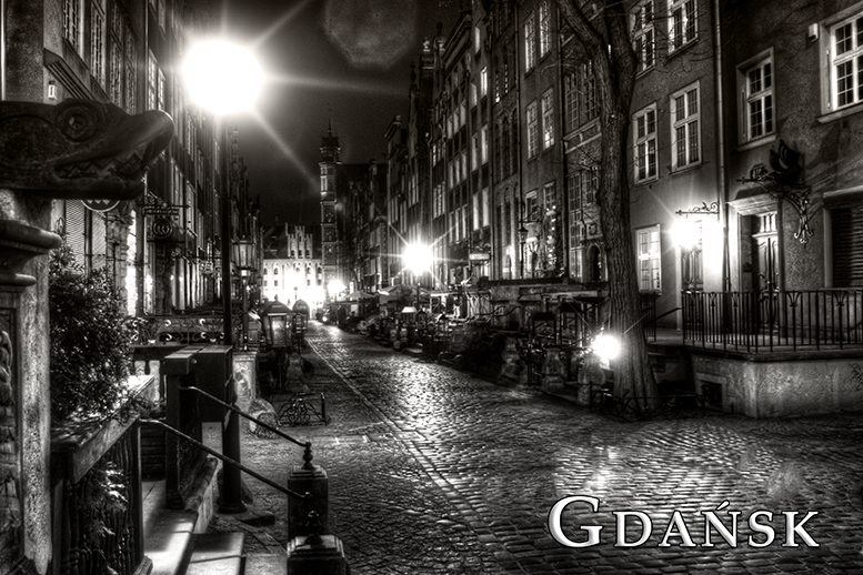 Gdansk pocztwki czarnio-biae, Black and White Postcards, Gdask