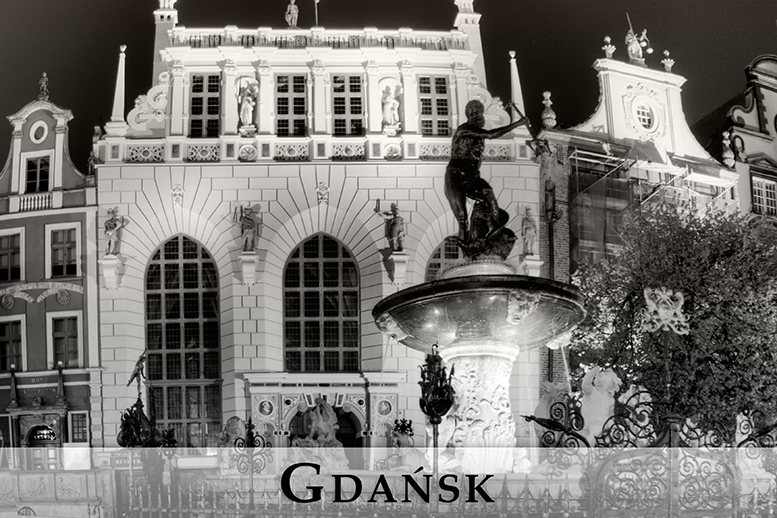 Gdansk pocztwki czarnio-biae, Black and White Postcards, Gdask