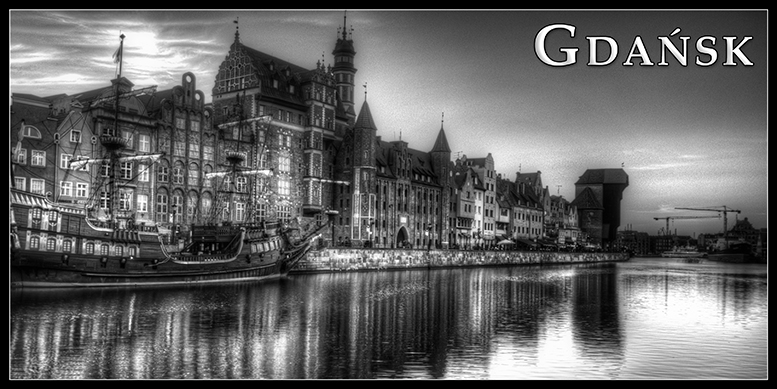 Gdansk pocztwki czarnio-biae, Black and White Postcards, Gdask