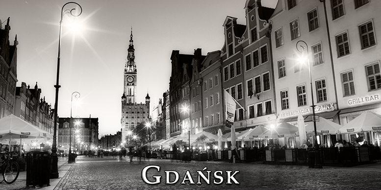 Gdansk pocztwki czarnio-biae, Black and White Postcards, Gdask