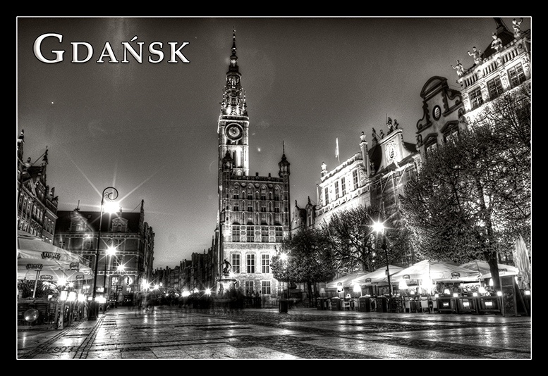 Gdansk pocztwki czarnio-biae, Black and White Postcards, Gdask