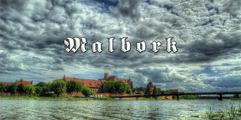 Malbork, Zamek Krzyacki w Malborku, Nogat, Panorama Zamku w Malborku