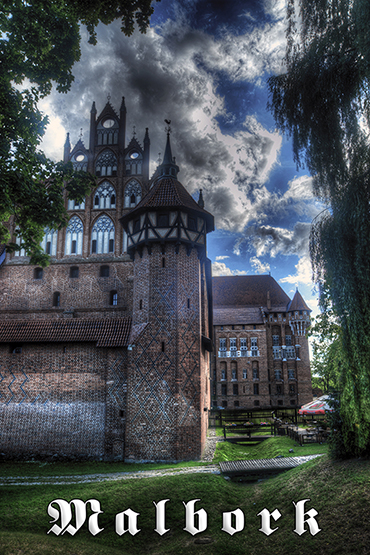 Malbork, Zamek Krzyacki w Malborku, Nogat, Panorama Zamku w Malborku